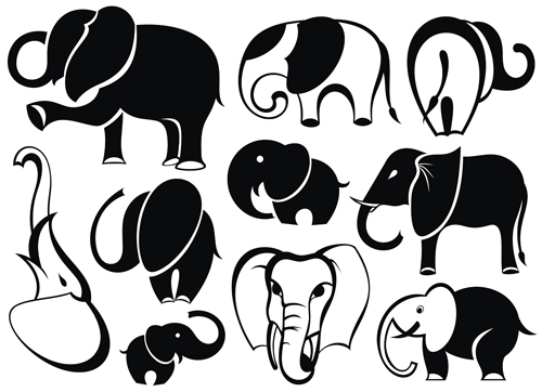 lovely Animals Vector Silhouettes 03 silhouettes silhouette lovely animals Animal   