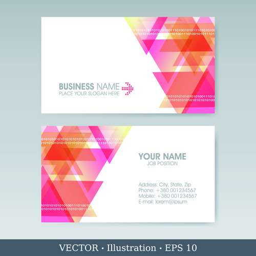 Elegant business cards vectors illustration set 01 illustration elegant business cards business card business   