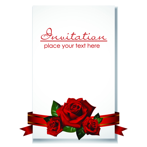 Postcard with Rose design vector rose postcard card   