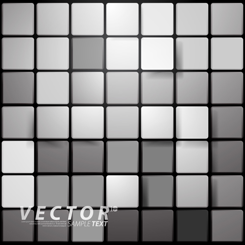 3D squares with background design vector 01 square   