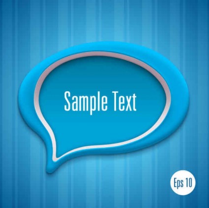 Speech bubbles with modern background vector design 02 dialog creative blue background   