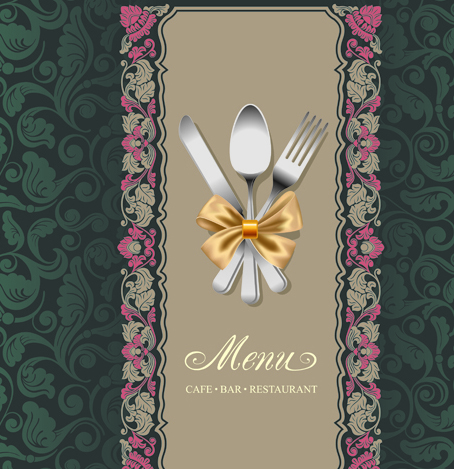 Set of Restaurant menu Cover background vector 02 restaurant menu cover   
