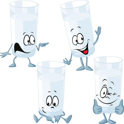 Amusing glass cup cartoon characters vectors glass cup characters cartoon Amusing   