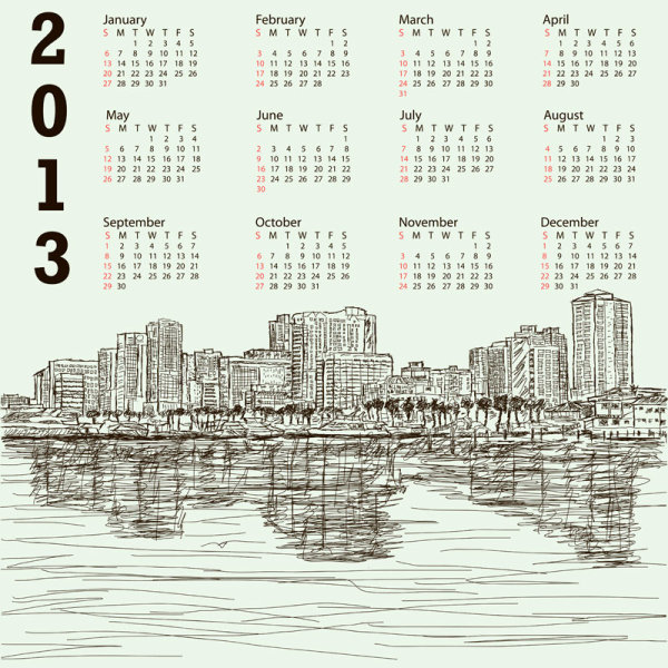 2013 Creative Calendar Collection design vector material 19 material creative collection calendar 2013   