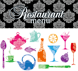 Modern restaurant menu vector cover set 05 restaurant modern menu cover   
