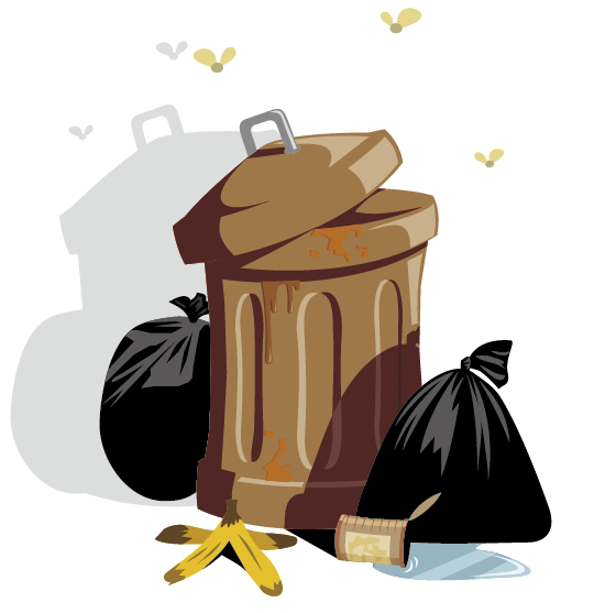 Trash and garbage bags design vector trash garbage bags   