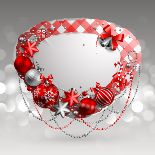 Christmas baubles text box vector graphics 03 text graphics christmas box baubles   