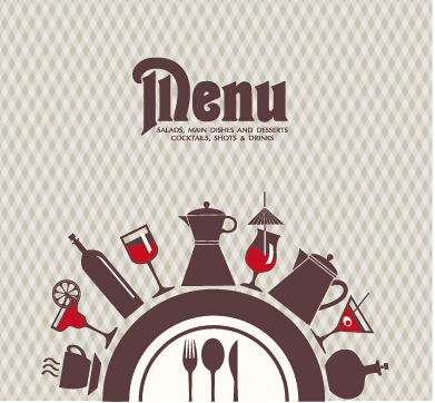 Modern restaurant menu vector cover set 04 restaurant modern menu cover   