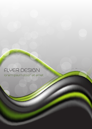 Dynamic lines flyer cover vector set 10 lines flyer dynamic lines dynamic cover background   