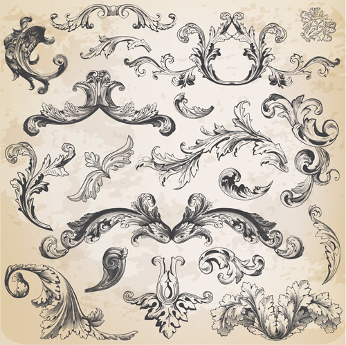 Classical ornaments retro styles vector 02 styles ornaments classical   