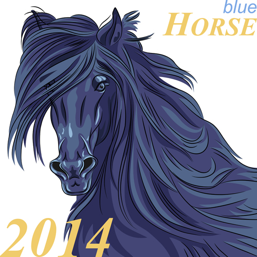2014 horses creative design vector 08 horses horse creative 2014   