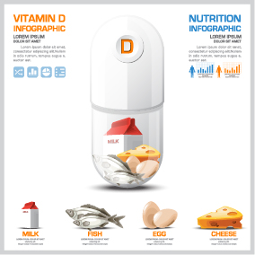 Creative vitamin with infographic vector 04 vitamin infographic creative   