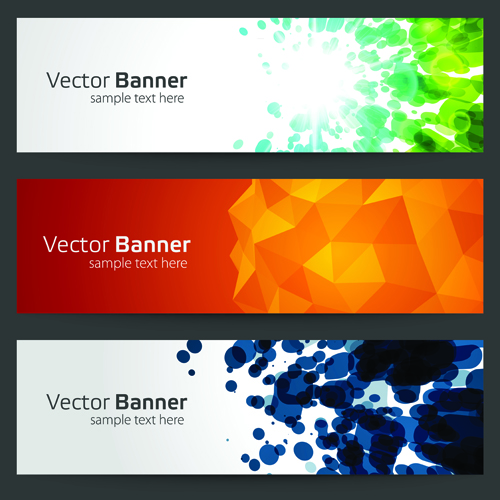 Creative Website Headers banner vector set 01 website headers creative banner   