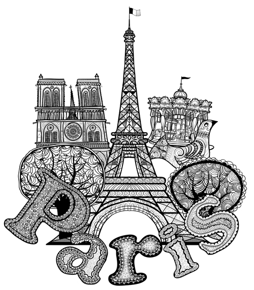 Paris symbols elements vector 02 symbols symbol paris elements element   