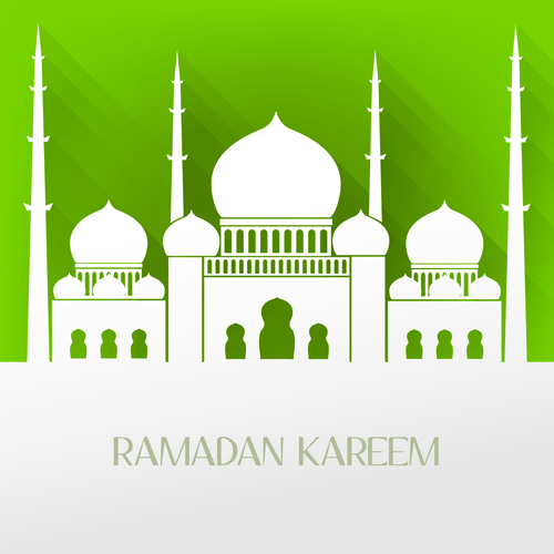 Creative Islamic mosque vector background material 03 mosque Islam design creative background material background   
