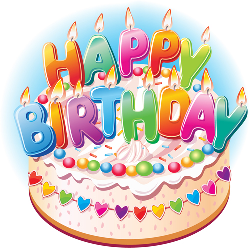 Happy Birthday elements cover Balloons and cake vector 03 happy birthday happy elements element cake balloon   