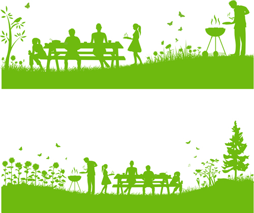 Set of Barbecue design vector 05 design Barbecue   