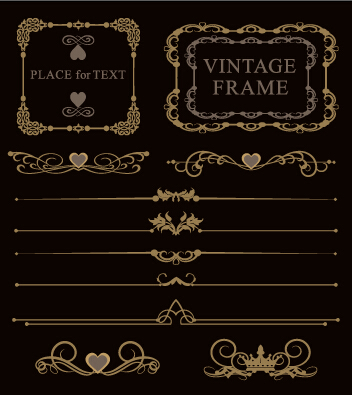 Luxury ornaments borders with frame vector 05 ornaments luxury borders border   