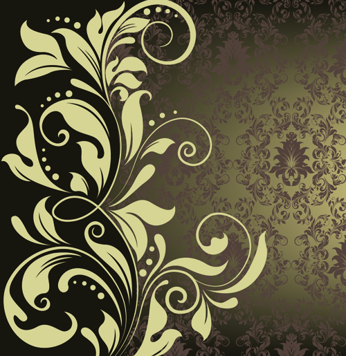 Ornate Vintage Floral vector Backgrounds art 05 vintage ornate floral   