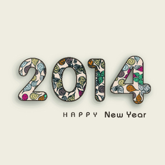Creative 2014 New Year design vector graphic 04 vector graphic new year creative   