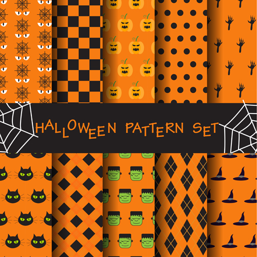 Halloween elements seamless pattern vector 02 seamless pattern halloween   