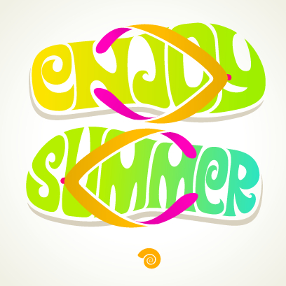 Summer sandals design vector background 02 Vector Background summer sandals background   