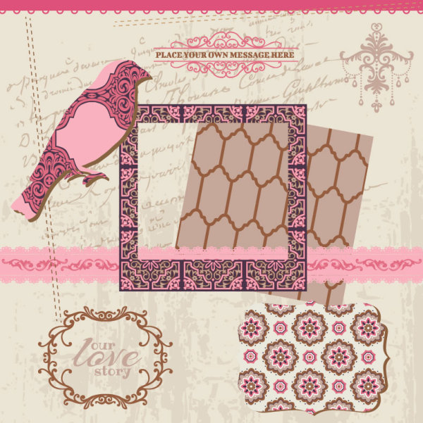 Vintage pattern ,lace,label and frames decor vector Collection 03 vintage pattern lace label frames frame decor collection   