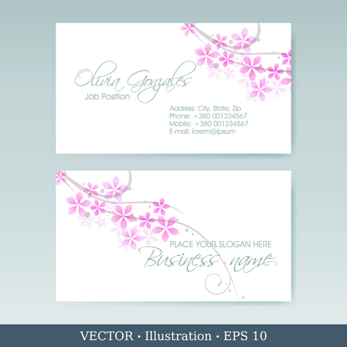 Elegant business cards vectors illustration set 03 illustration elegant business cards business card business   