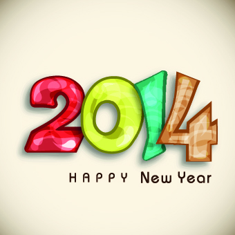 Creative 2014 New Year design vector graphic 03 year vector graphic new year new creative 2014   
