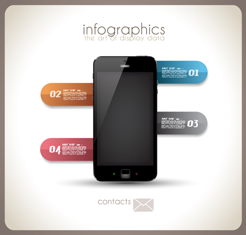 Modern devices infographics vector 02 modern infographics devices   