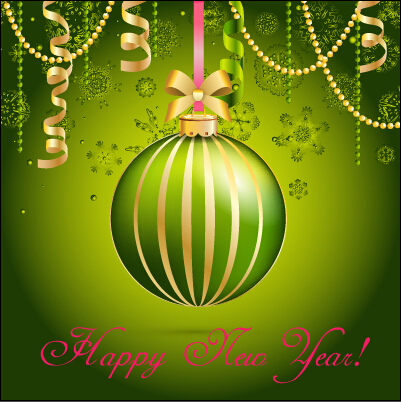 Christmas balls with confetti 2015 new year background vector 05 new year Christmas ball christmas background vector background 2015   