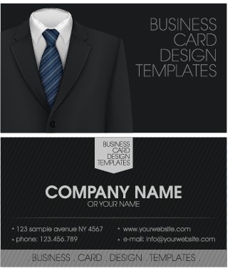 Creative suit with business cards vector set 04 suit creative business cards business card business   