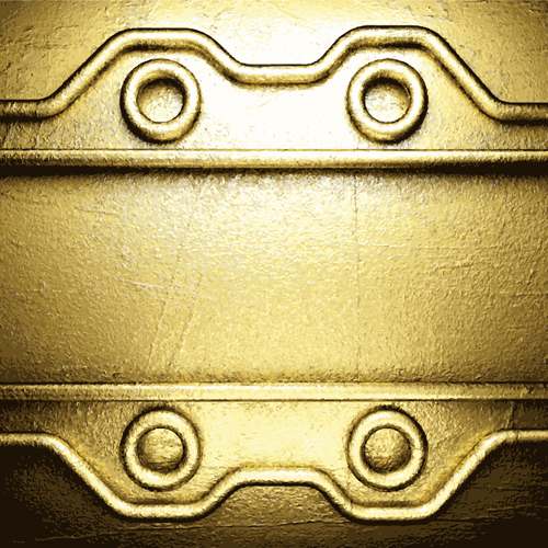 Golden metallic vintage backgrounds design vector vintage metallic golden backgrounds   