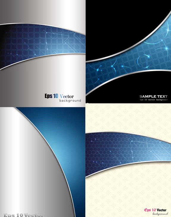 Blue arc technology background Vector graphic technical background documents blue arc   