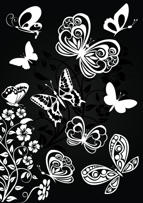 Sorts of butterflies clip art vector material 02 vector material material clip-art clip butterflies   