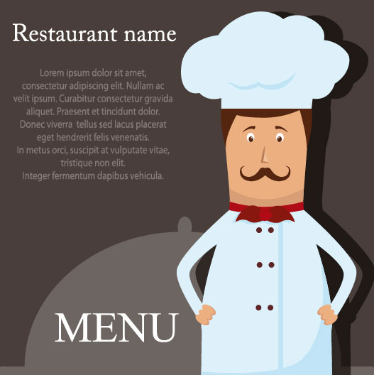 Restaurant menu cook background vector restaurant menu cook   