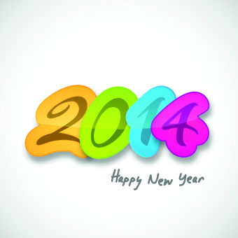 Creative 2014 New Year design vector graphic 05 vector graphic new year creative 2014   