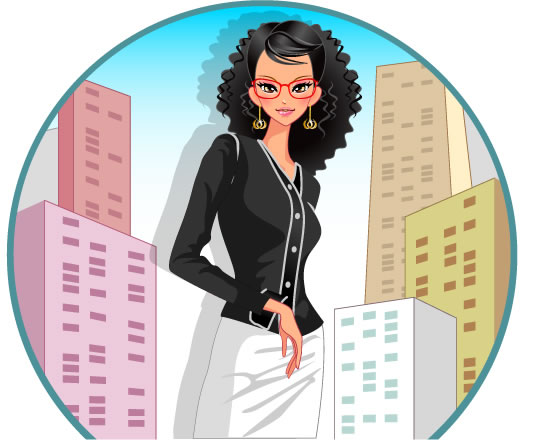 Stylish office people set 62 vector white-collar workers Vector figure office space office people business people ai a woman   