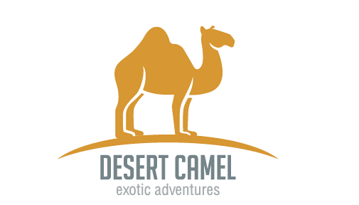 Simple desert camel logo design vector simple logo desert camel   