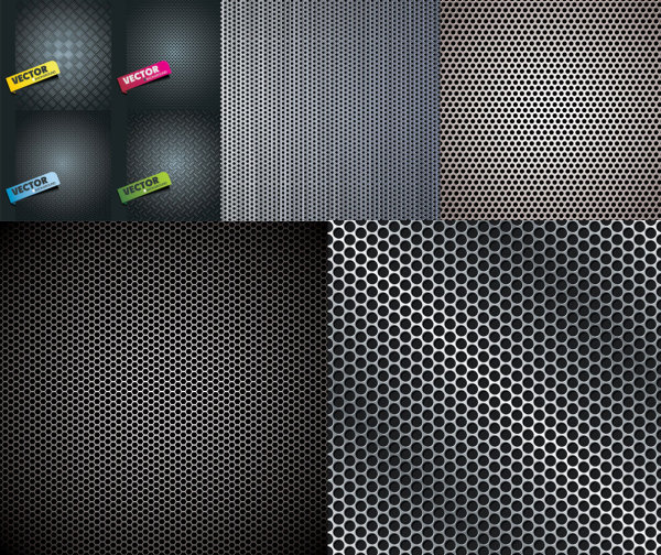 Metal plate background vector material stickers steel plate steel mesh iron background   