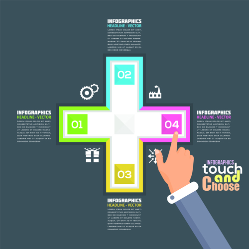 Touch with choose business template vector 03 touch template vector business template business   
