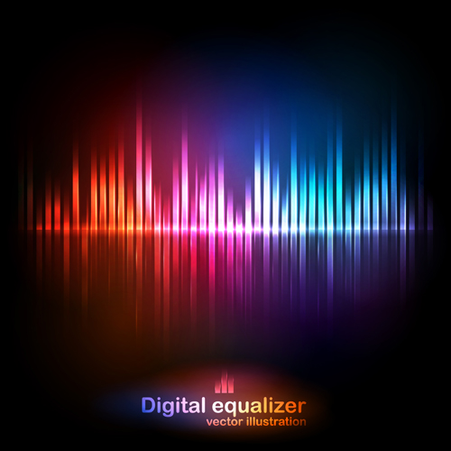 digital equalizer colorful background vector equalizer digital colorful background colorful   