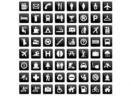 Life common Icon vector Web2.0 warning up and down elevator train torches taxi swimming restaurant rain No Smoking medical male and female toilet identification house hiking gas station fire extinguishers bicycle ban airports   