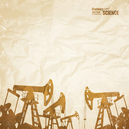 Oil and development background vector 02 oil development background   
