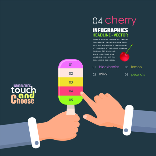 Touch with choose business template vector 01 touch template vector business template business   