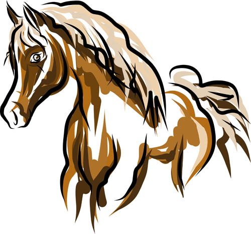 2014 horses creative design vector 03 horses horse creative 2014   