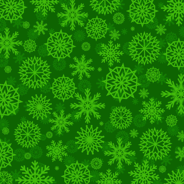 Green snowflake vector seamless pattern snowflake seamless pattern green   
