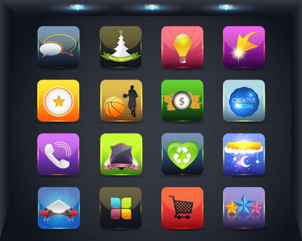 Creative Mobile application icon set 04 mobile icon creative application   