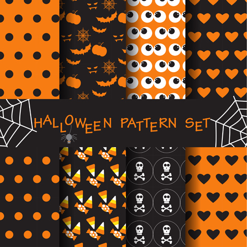 Halloween elements seamless pattern vector 05 seamless pattern halloween   