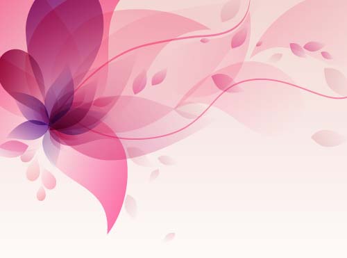 Purple floral dream background vector 02   